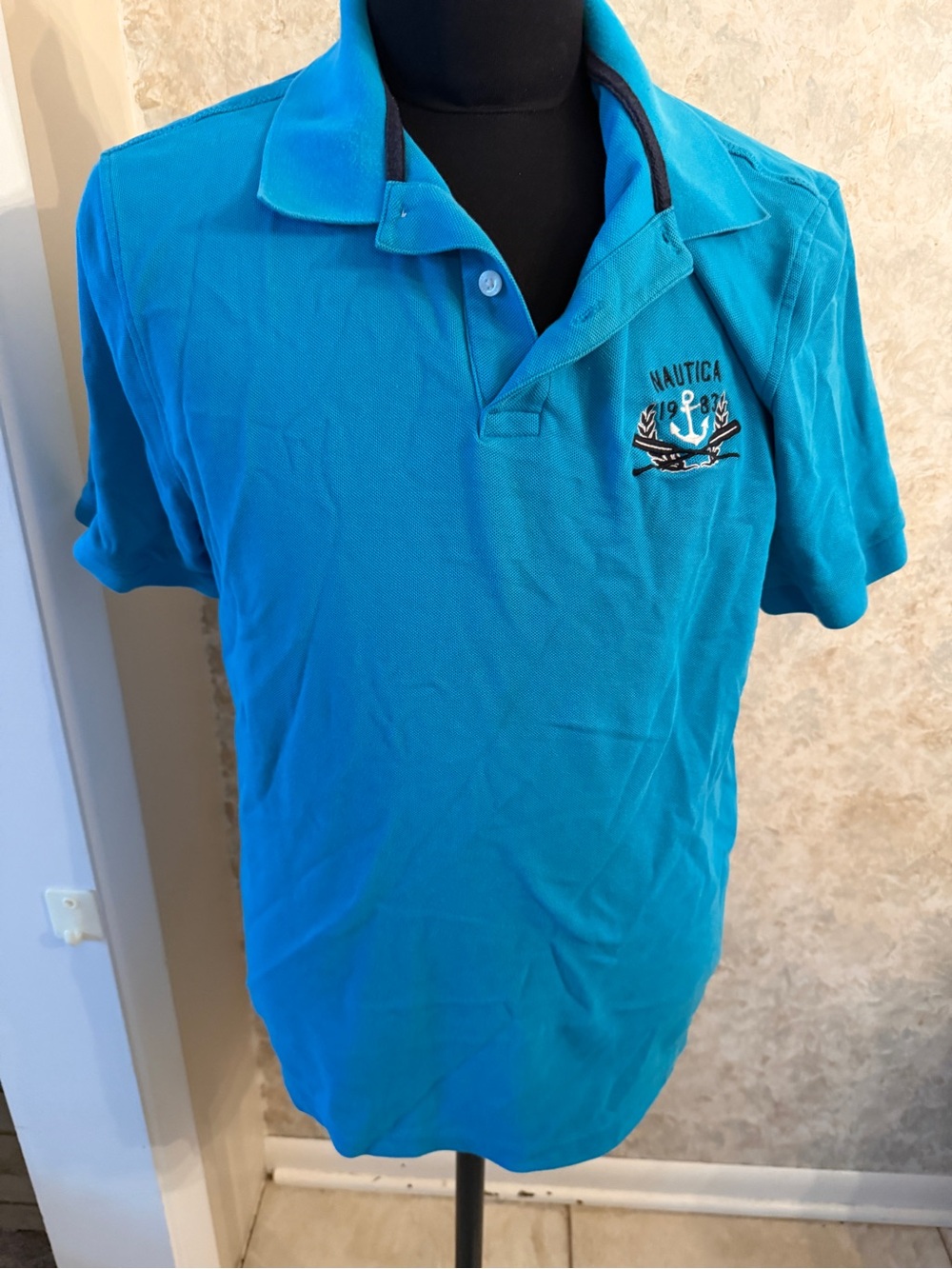 Nautica Men's Turquoise Polo Shirt